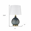 Homeroots 22.25 x 13 x 13 in. Trend Home 1-Light Brass Table Lamp 399165